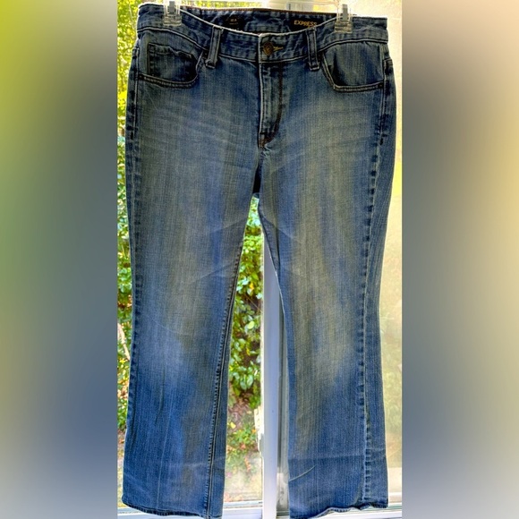 Express Denim - Express 10 “MIA” Women’s Bootcut jeans bling design on back pockets ID 90108 VGC